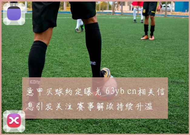意甲买球约定曝光 63yb cn相关信息引发关注 赛事解读持续升温